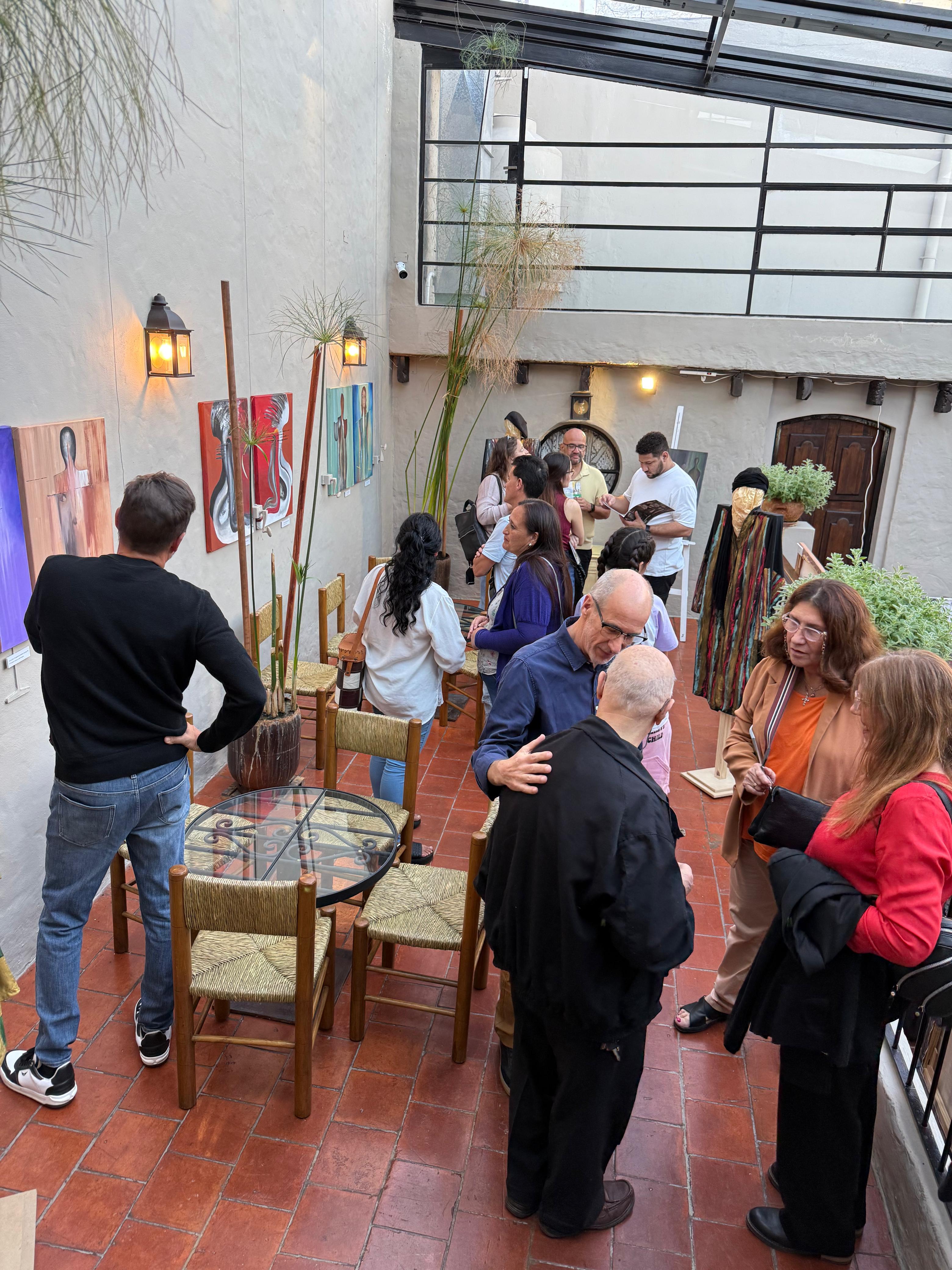 Momento de un evento en Casa Idilio